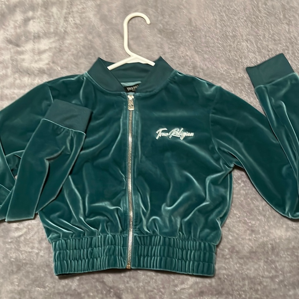 True religion bomber velvet jacket